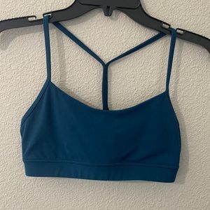 Lululemon Flow Y Bra Nulu Light Support in Blue Borealis Size 6